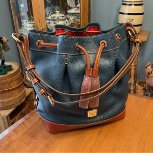 Dooney & Bourke Jeans Pebble Leather QVC Archives Drawstring